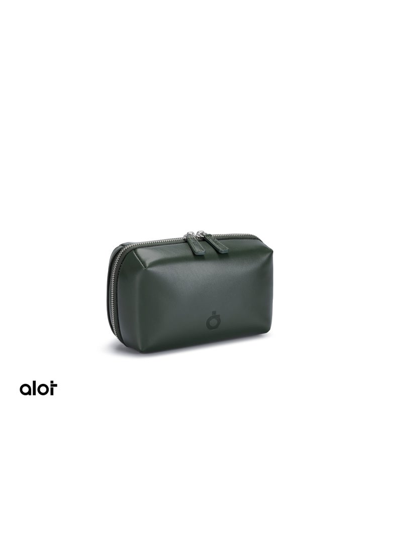 ALot Handbag – Green | Elegant, Durable & Multi-Pocket Design (1L Capacity)  ✨ Durable Daily Companion | Premium Leather | Side Hand Strap | Lightweight (420 g)" - Image 2