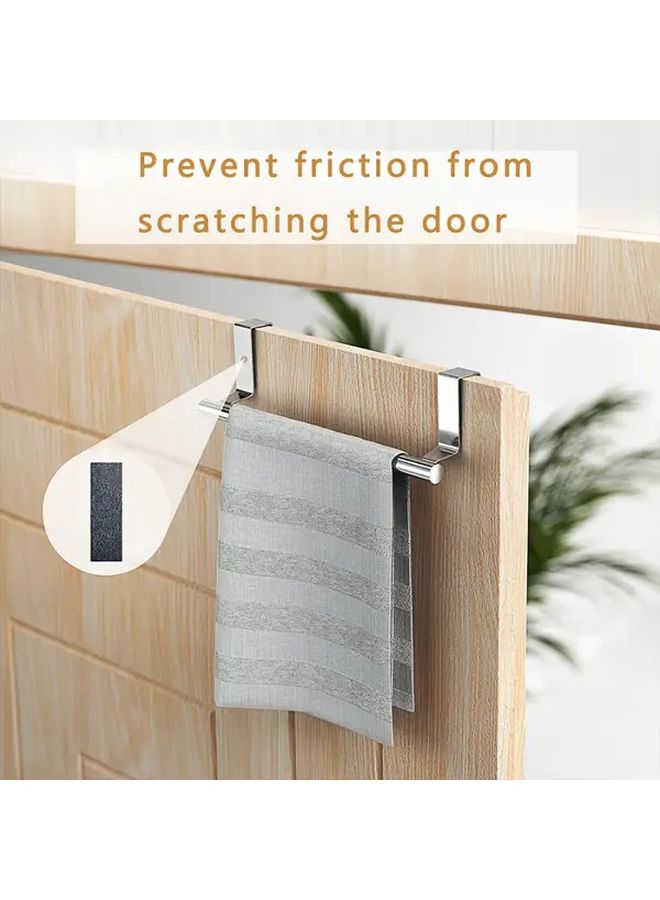 4 Pack Plus 2 Pack Heavy Duty Over Door Hooks With Towel Rack Bar Holder Combo - Image 4
