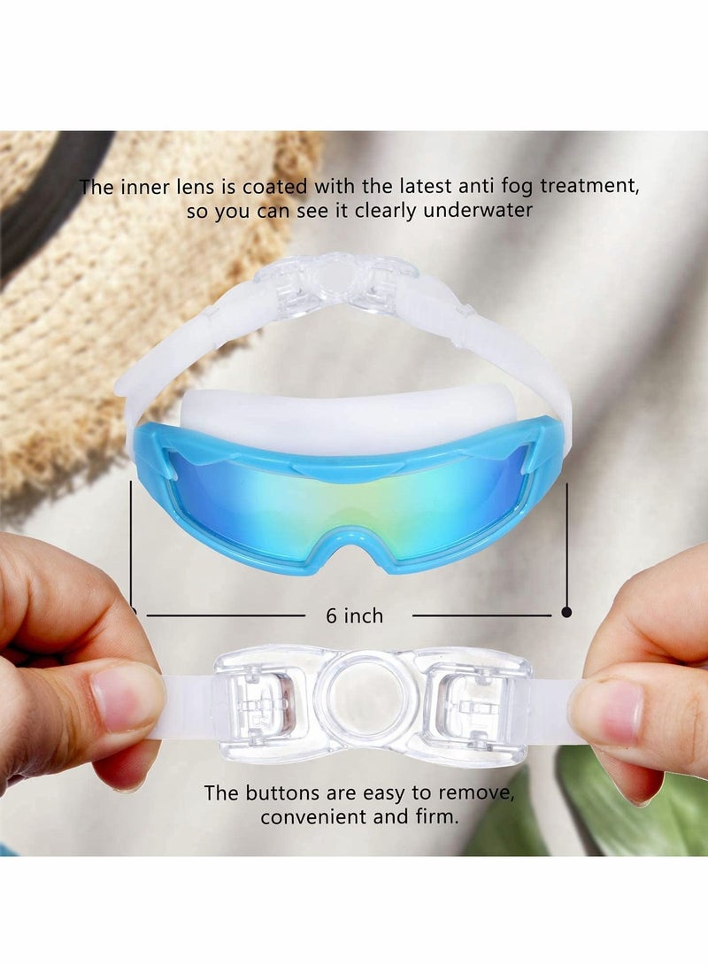 Excefore 2Pack Swimming Goggles for Kid Anti-Fog Leak Proof UV Protection Child Boy Girl Teen - Image 5