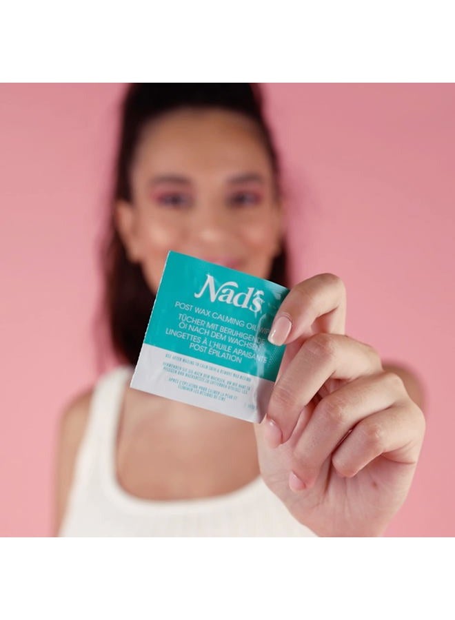 Nad's Post Wax Calming Oil Wipes - Refill Pack with 20pc - Image 5