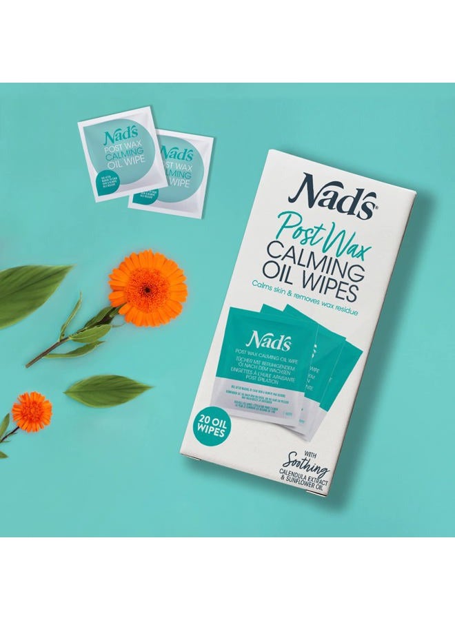 Nad's Post Wax Calming Oil Wipes - Refill Pack with 20pc - Image 2