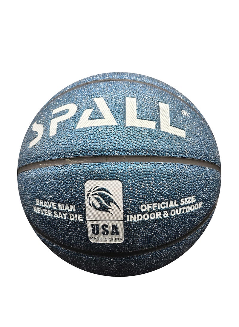 سبال كرة سلة مقاس 7، مقاس رسمي للاستخدام الداخلي/الخارجي، كرة سلة مطاطية بتصميم قناة عميقة، مصنوعة للجنسين والرجال والنساء والشباب والبالغين للتدريب الاحترافي والألعاب - Image 1
