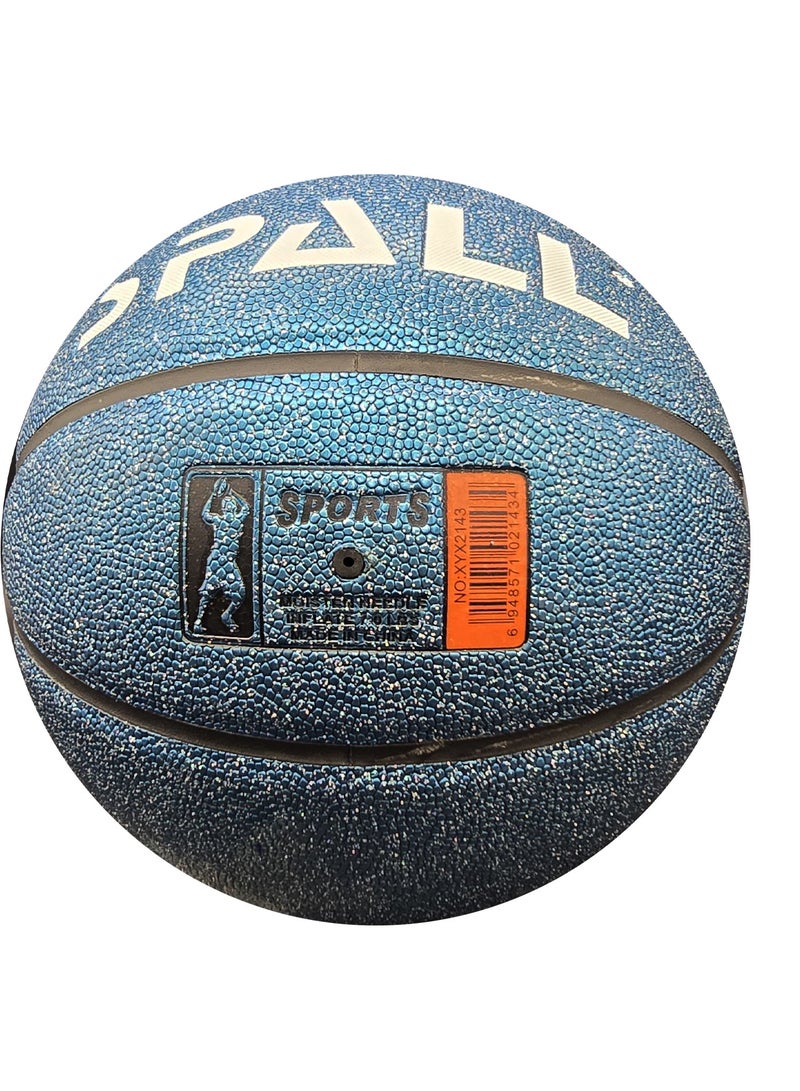 سبال كرة سلة مقاس 7، مقاس رسمي للاستخدام الداخلي/الخارجي، كرة سلة مطاطية بتصميم قناة عميقة، مصنوعة للجنسين والرجال والنساء والشباب والبالغين للتدريب الاحترافي والألعاب - Image 2