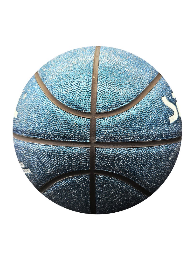 سبال كرة سلة مقاس 7، مقاس رسمي للاستخدام الداخلي/الخارجي، كرة سلة مطاطية بتصميم قناة عميقة، مصنوعة للجنسين والرجال والنساء والشباب والبالغين للتدريب الاحترافي والألعاب - Image 3
