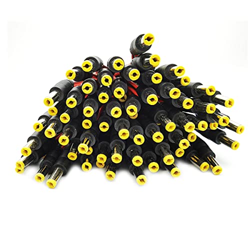 DEVMO 20PCS DC Power Jack Socket Connector 5.5 x 2.1mm DC-005 Black Barrel-Type PCB Mount + 12V DC Power Jack Connector Cable - Image 4
