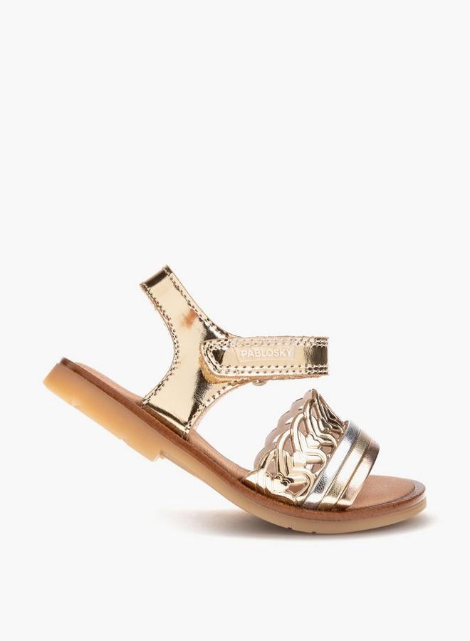 Pablosky Girls' Sandals with Hook and Loop Closure - 056386 - Image 5