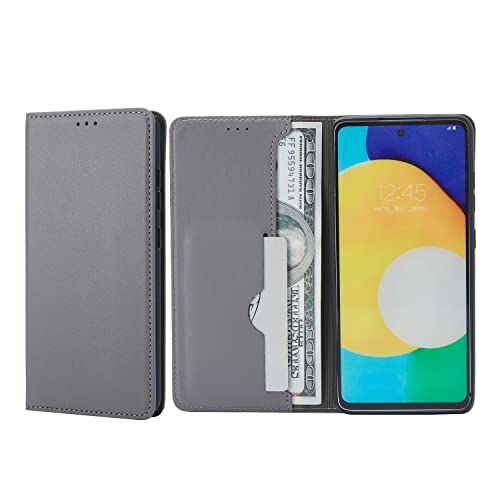 Arbuda flip Cover for Oneplus Nord CE 5G Faux Leather Wallet flip case Cover - Grey - Image 5