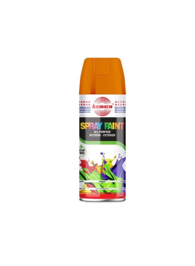 Asmaco Spray Paint - Orange - 400 Ml - Set of 01