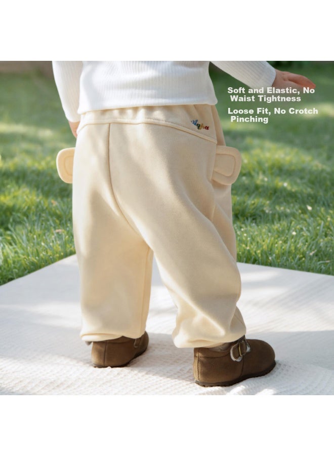 Aqpa [firefly River] Baby Sweatpants Spring Autumn Toddler Outdoor Long Pants Dark Heather Gray 110 - Image 3
