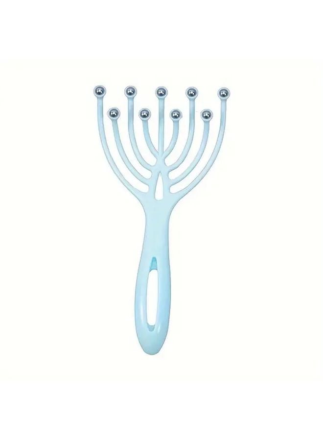 مساج رأس Blue Nine المخالب بتصميم الكرة الدوارة المزدوجة - مهرش فروة الرأس المحمول - Image 1