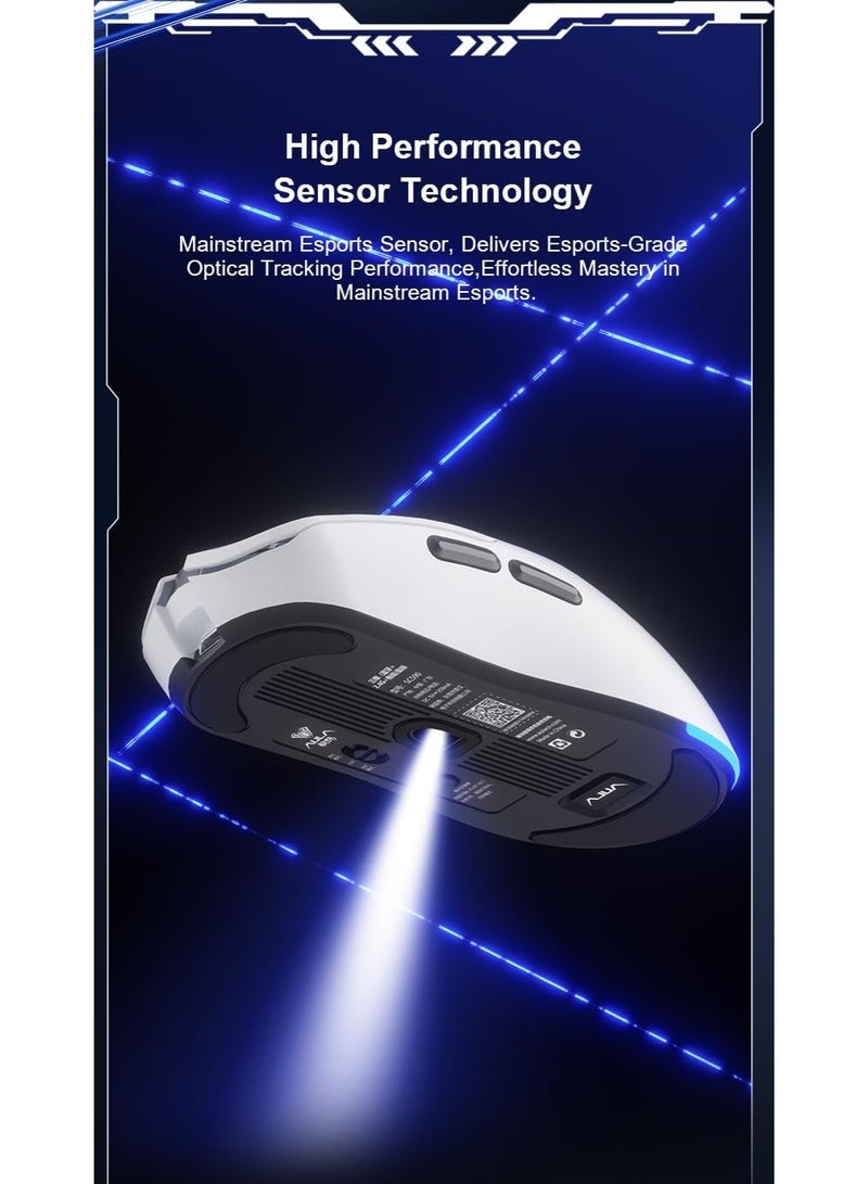 AULA فأرة الألعاب اللاسلكية SC590 PRO 2.4G + بلوتوث + سلكية | فأرة esports خفيفة الوزن 81 جرام مع شريحة استشعار 3311، إضاءة RGB، تصميم مريح، استجابة فائقة السرعة لجهاز الكمبيوتر واللابتوب - Image 2