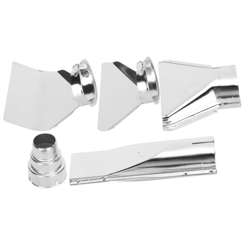 5Pcs Heat Gun Nozzle Stainless Flat Round Hole Long Tube Industrial Airbrush Accessories - Image 5
