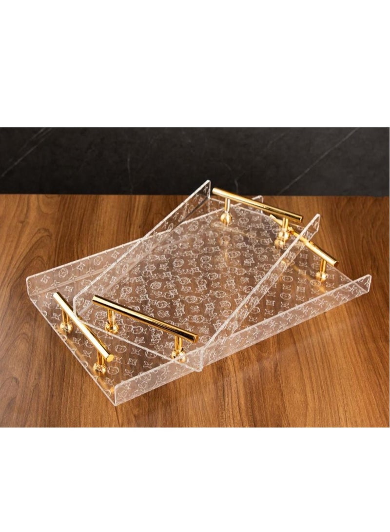 طقم تباسي تقديم اكريلك بتصميم عصري ومميز