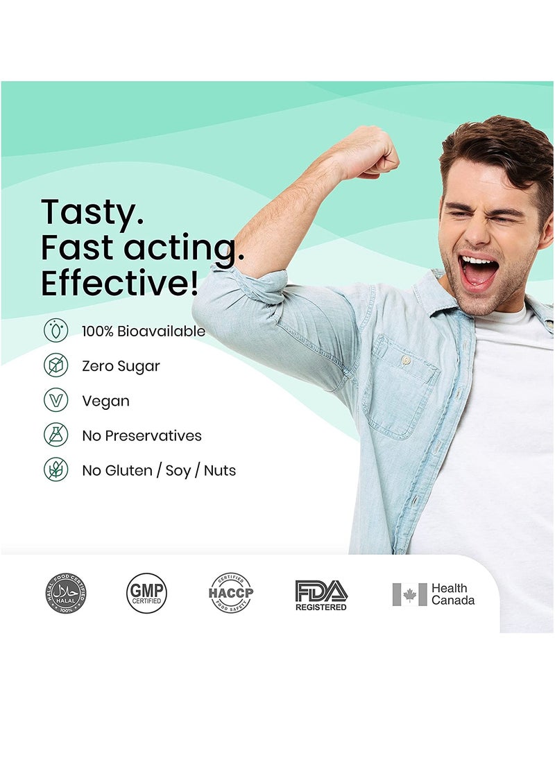 WELLBEING NUTRITION - Melts Vegan Vitamin B12- 30 Oral Strips - Image 1