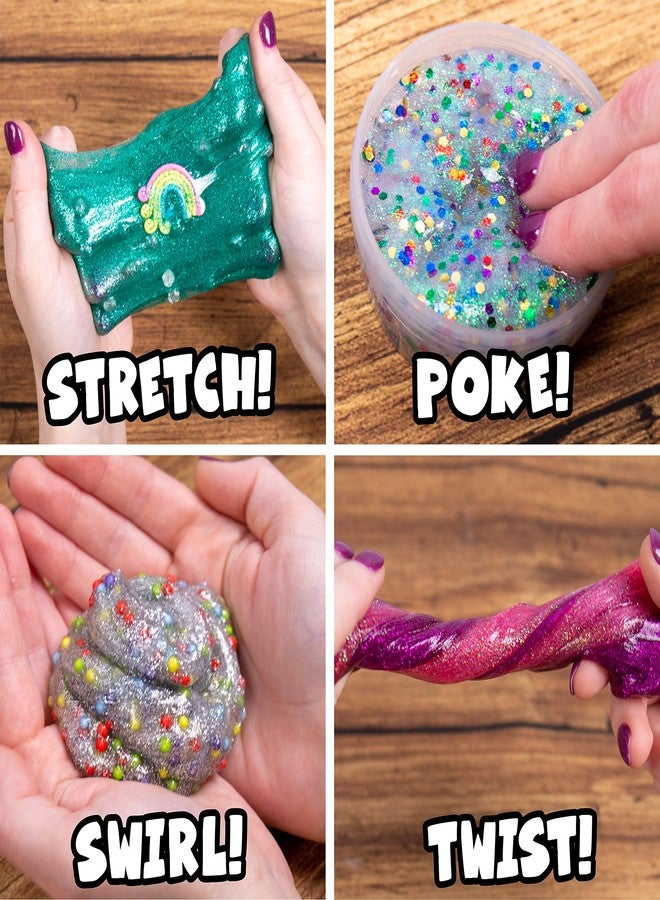 Slimygloop Mix'Ems by Horizon Group USA-Mix & Create 10 Different Gooey, Putty, Slime with Pompoms, Sequins, Confetti & 3 Mystery Collectibles, Multicolor, One Size - Image 5