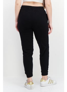 Warner Bros Women Looney Tunes Print Drawstring Jogger Pants, Black  - Image 2