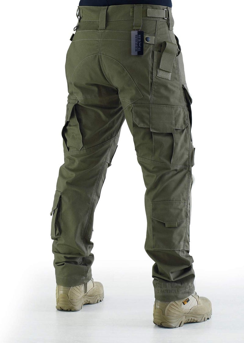 Generic ZAPT Tactical Pants Molle Ripstop Combat Trousers Hunting Army Camo Multi-camo Black Pants for Men (Ranger Green, XL)  - Image 2