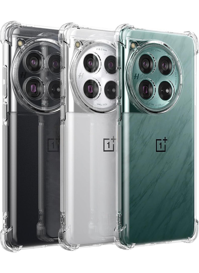 Theodor - OnePlus Ace 3 Pro Clear Case, Shock-Absorption TPU Cell Phone Cover with Reinforced Corners, Soft Flexible & Crystal Clear Protective Bumper Case - Image 1