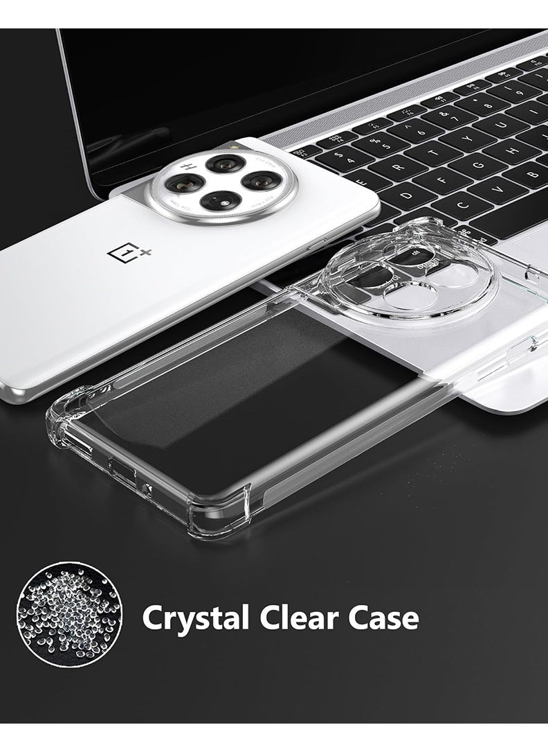 Theodor - OnePlus Ace 3 Pro Clear Case, Shock-Absorption TPU Cell Phone Cover with Reinforced Corners, Soft Flexible & Crystal Clear Protective Bumper Case - Image 1