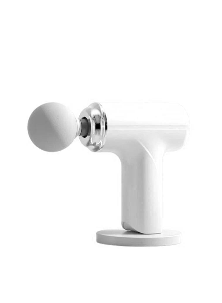 Portable Muscle  Mini Massage Gun for Body Back Neck Shoulder Arms Legs White - Image 3