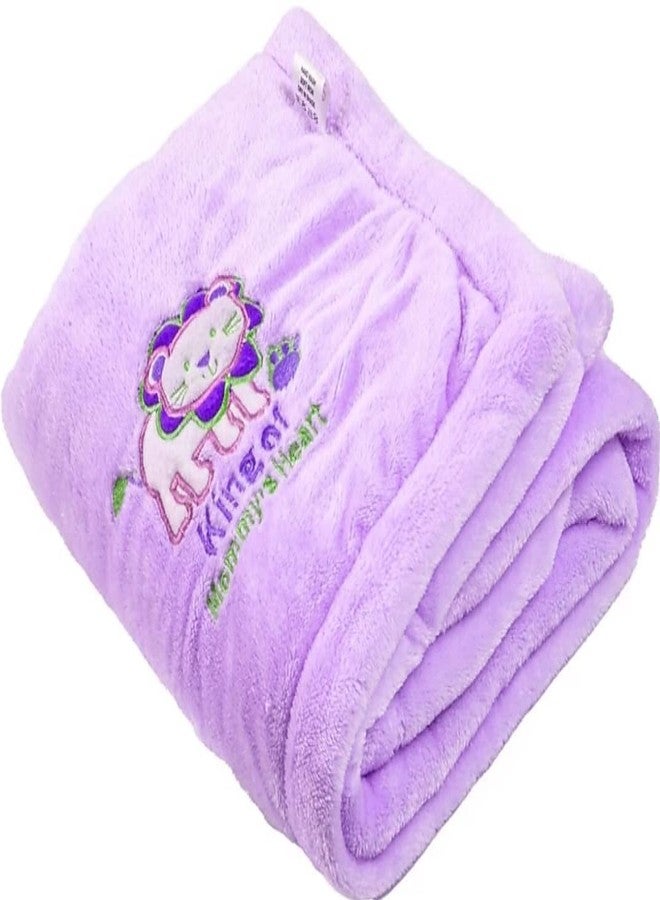 BRANDONN Baby Blankets New Born Double Layer Soft Coral Crib Top Sheet Cum Baby Bath Towel Bed Bedding for Baby Boys and Baby Girls - Image 1