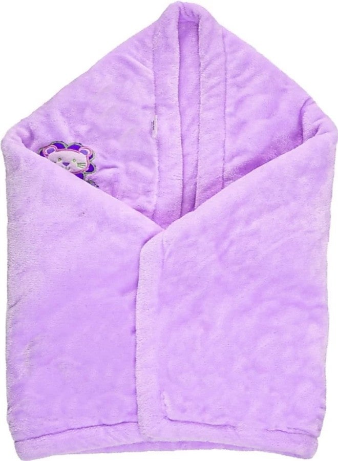 BRANDONN Baby Blankets New Born Double Layer Soft Coral Crib Top Sheet Cum Baby Bath Towel Bed Bedding for Baby Boys and Baby Girls - Image 2