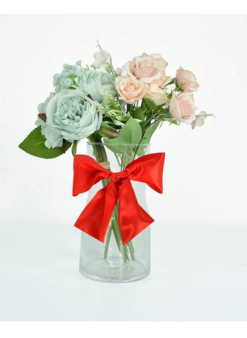 شريط ساتان أحمر عريض 4 إنش × 22 ياردة قماش صلب شريط كبير لمجموعة مراسم القص، افتتاح كبير، وشاح كراسي، زينة طاولات، حلويات شعر، أشرطة سيارات، خياطة، حرف، تغليف هدايا، زينة حفلات زفاف. - Image 5