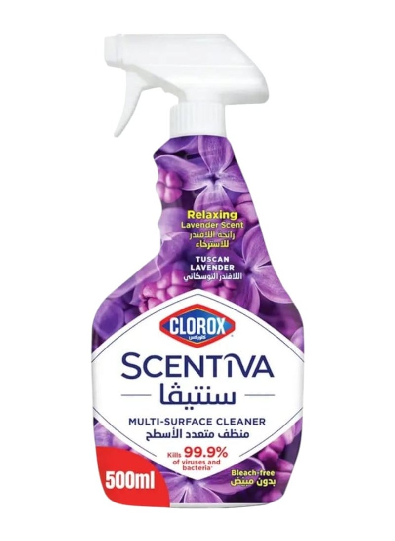 Clorox Scentiva Multi-Surface Cleaner, Relaxing Lavender Scent, Bleach Free 500ml 
