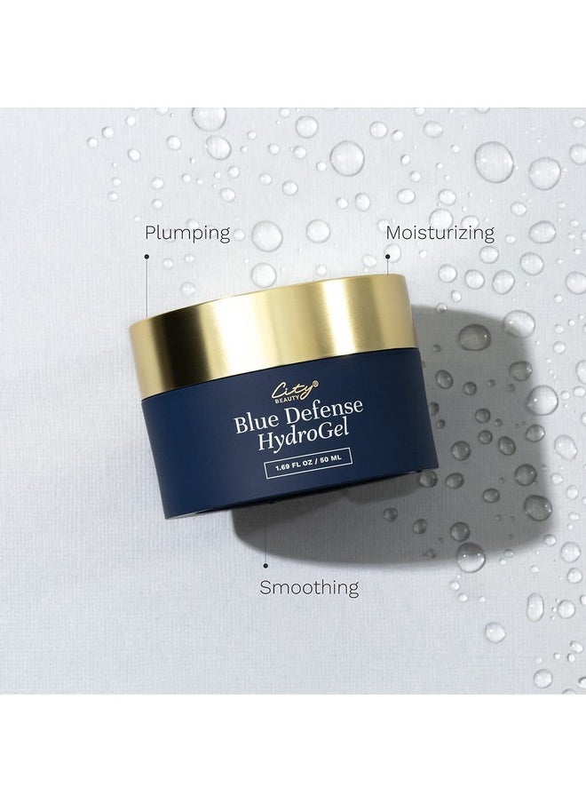 City Beauty - Blue Defense Hydrogel - Gel Face Moisturizer - Hydrating Formula With Hyaluronic Acid - Solution For Dark Spots & Wrinkles - Cruelty-Free Skin Care For Blue Light Defense & Anti-Aging - Image 1