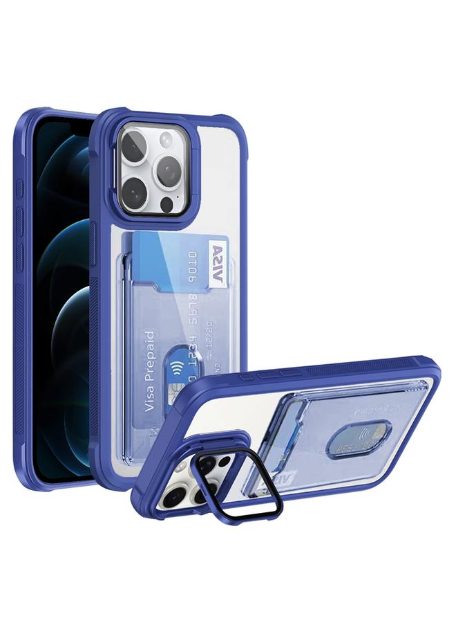 Zaboon Case For iPhone 12 Pro Max Card Bag Holder Acrylic Hybrid TPU Phone Case - Image 1