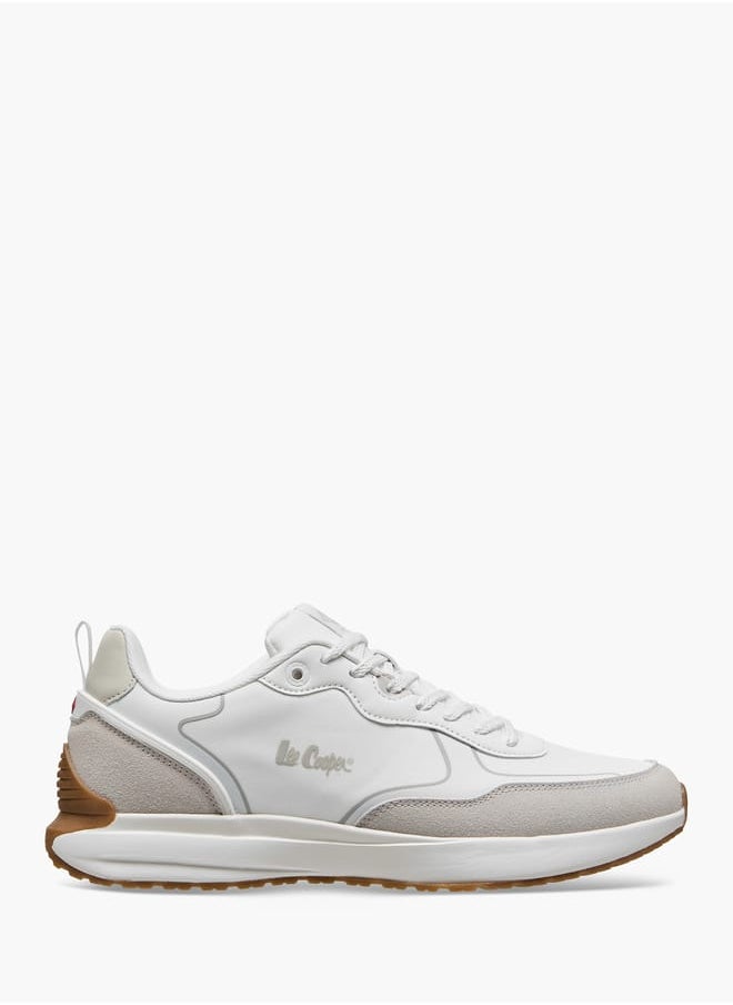 Lee Cooper - Men's Logo Detail Sneakers with Lace-Up Closure - Image 1