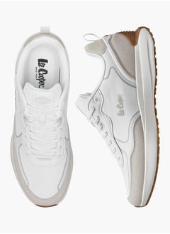 Men's Logo Detail Sneakers with Lace-Up Closure