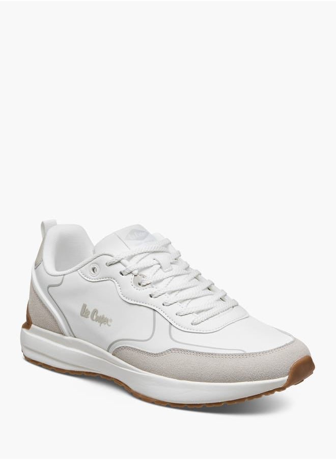 Lee Cooper - Men's Logo Detail Sneakers with Lace-Up Closure - Image 1