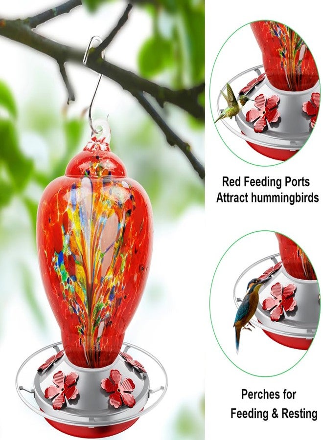 WOSIBO Hummingbird Feeder Replacement Bottom Base Replacement Part includes Red Plastic Base Metal Top and Brushes (Silver-1) - Image 5