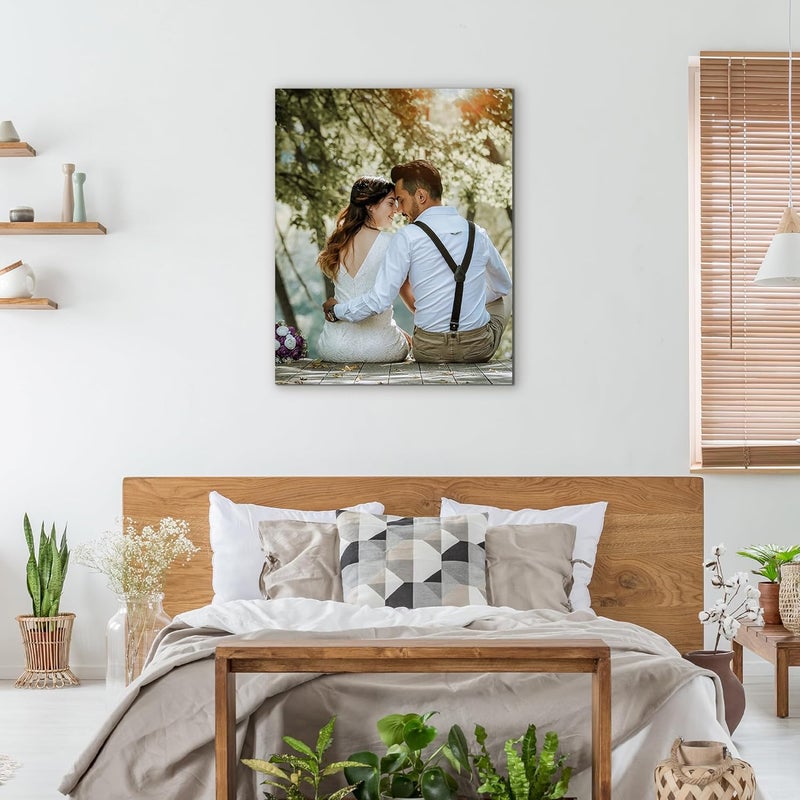 WEGA Custom Canvas Prints with Your Photos (Framed 8X10) Upload Your Image/Photo-Custom Personalized Photo Gifts to Canvas,Wall Art Canvas Printing Gifts for Pets Family Baby Wedding - Image 4
