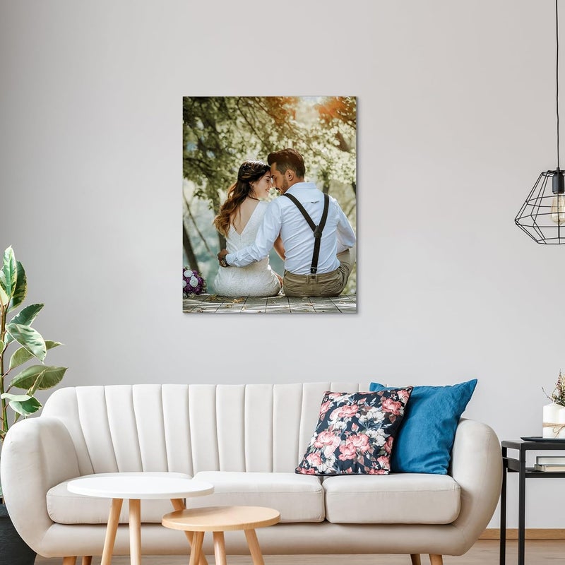 WEGA Custom Canvas Prints with Your Photos (Framed 8X10) Upload Your Image/Photo-Custom Personalized Photo Gifts to Canvas,Wall Art Canvas Printing Gifts for Pets Family Baby Wedding - Image 2