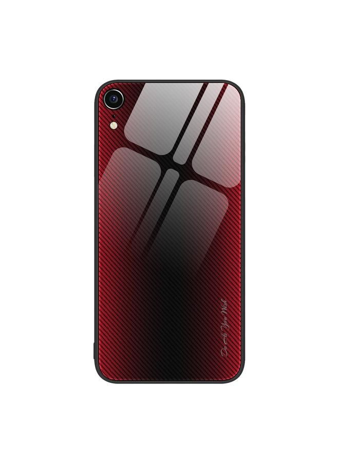 اس-توب جراب لهاتف iPhone XR مصنوع من مادة TPU الزجاجية المتدرجة الملمس - Image 1