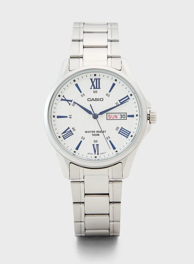 CASIO Classic Steel Strap Analog Watch