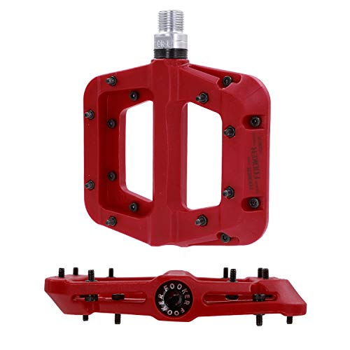FOOKER MTB Pedals Mountain Bike Pedals 3 Bearing Non-Slip Lightweight Nylon Fiber Bicycle Platform Pedals for BMX MTB 9/16" - Image 3