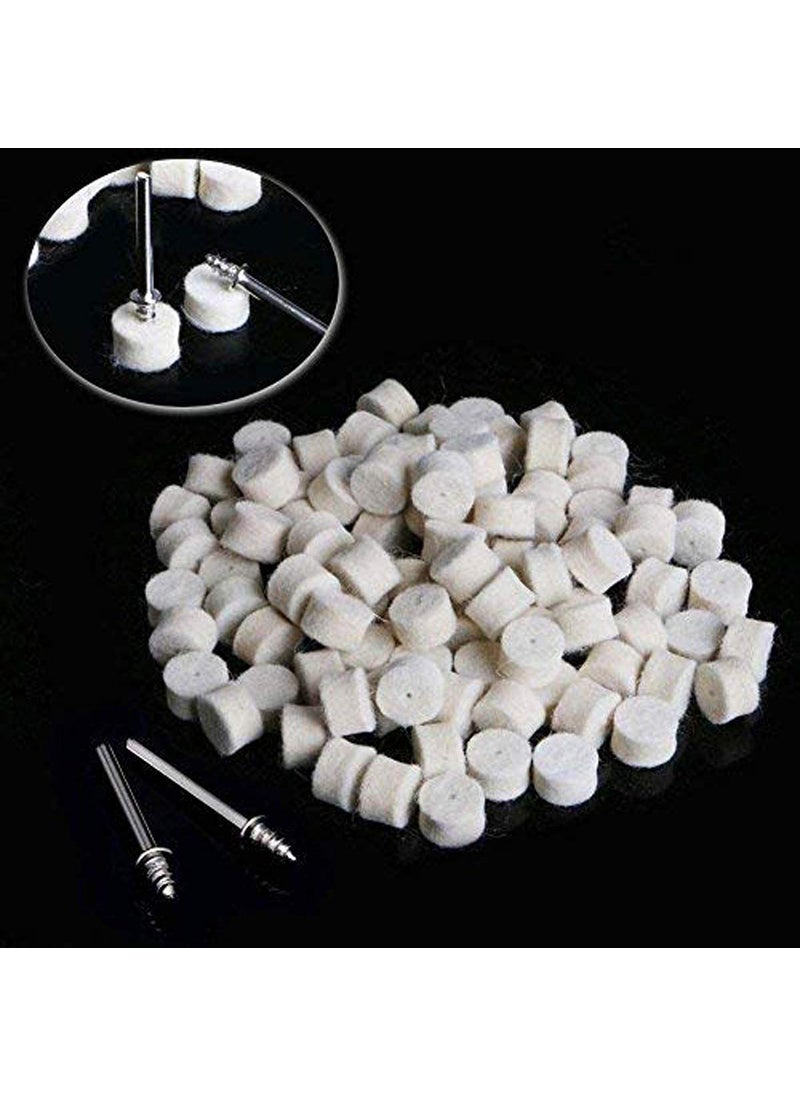 DIY Crafts DIY Crafts Felt Polishing Pad Wheel Point 1 Pc Mandrel Kit Accessory Set for Dremel and Compatible 35 Pcs Kit, Only 4 Type Felt Pad Cone 1 Mandrel) Do it YourSelf  - Image 5