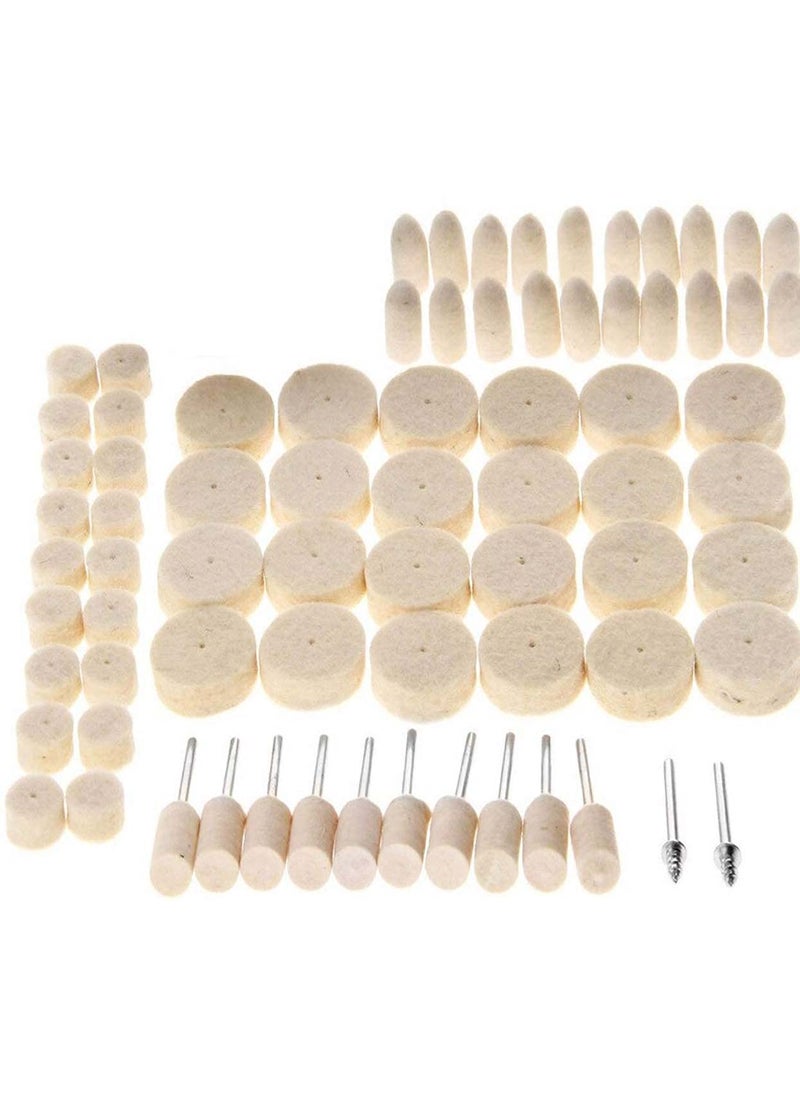 DIY Crafts DIY Crafts Felt Polishing Pad Wheel Point 1 Pc Mandrel Kit Accessory Set for Dremel and Compatible 35 Pcs Kit, Only 4 Type Felt Pad Cone 1 Mandrel) Do it YourSelf  - Image 1