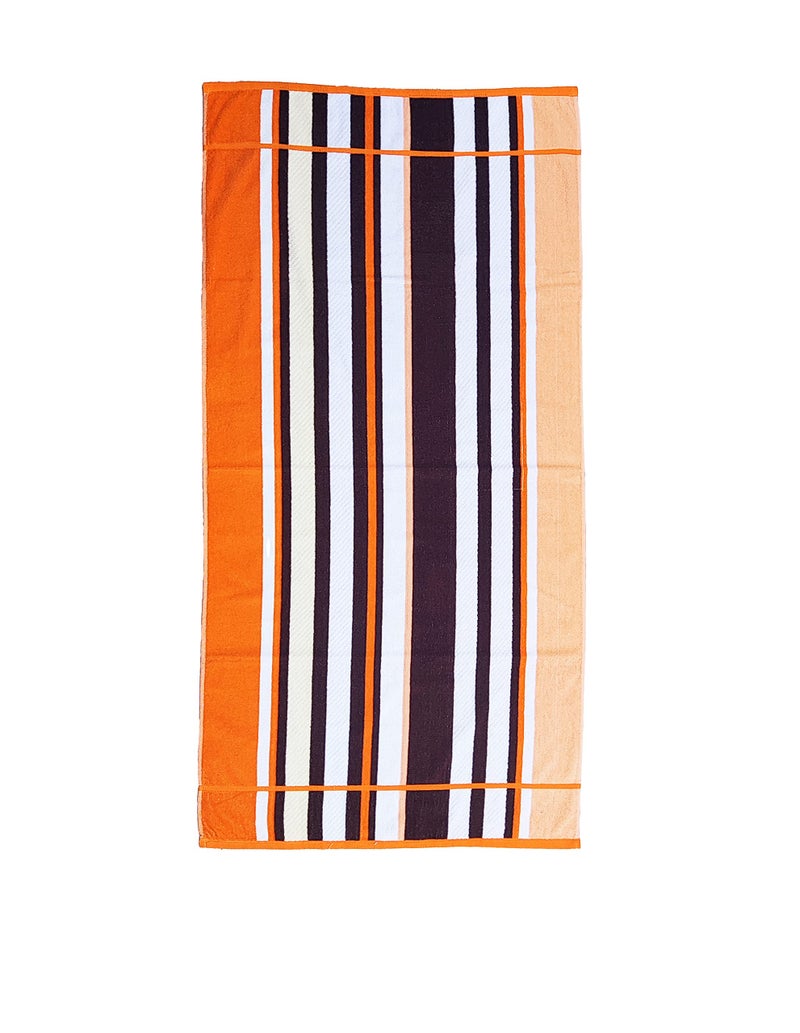 Space Fly 100% Cotton Super Absorbent Towels, Striped Design, Bath Towels for Regular Use Multi Color Set of 1. - Image 4