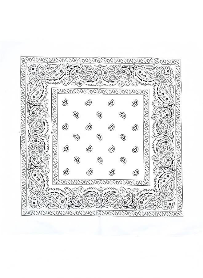 Beauenty Vintage Printed Headscarf White - Image 4
