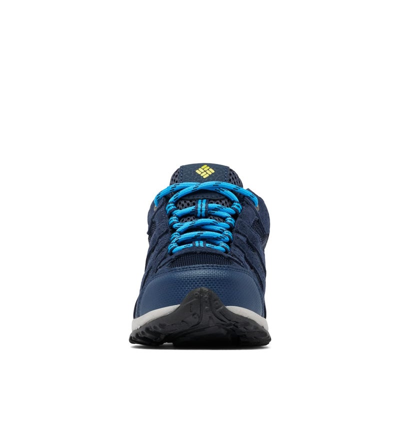 Columbia Unisex Child Youth Redmond Waterproof Hiking Shoe, Collegiate Navy, Laser Lemon - Image 3