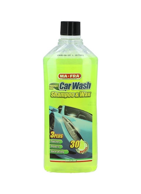MA.FRA Car Wash Shampoo & Wax 1000 ml  Delicate cleaning on all paints and colors Excellent foaming power