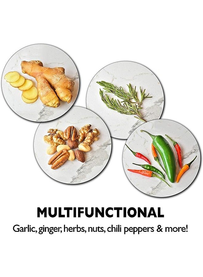 SAFEBET 3pcs Garlic Press Kitchen Manual Plastic Box Garlic Stirrer Easy To Crush Ginger Puree Garlic Vegetables Garlic Mincer Crusher For Ginger Herb Nuts Kitchen Mincer BPA Free Dishwasher Safe Transparent - Image 2