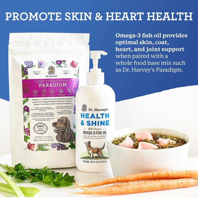 Dr. Harvey's Dr. Harvey’s Health & Shine Omega 3 Fish Oil for Dogs from Wild Caught Cod, Mackerel, Herring, Anchovies and Sardines - Supports Beautiful Fur, Strong Joints and Itchy Allergy Relief (16 fl. oz.) - Image 5