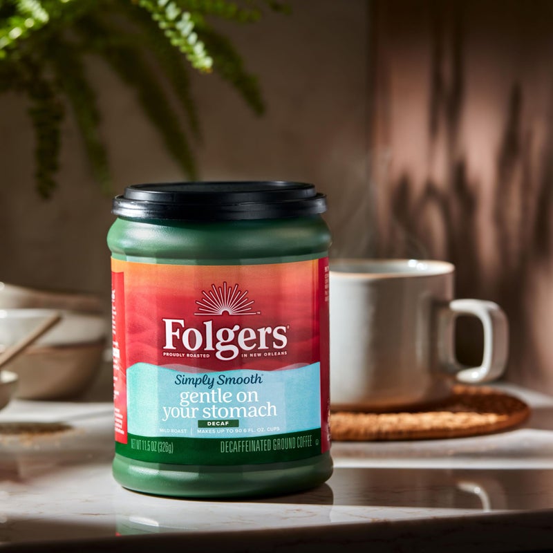 Folgers Simply Smooth Decaf Coffee, 11.5 Ounce - Image 2