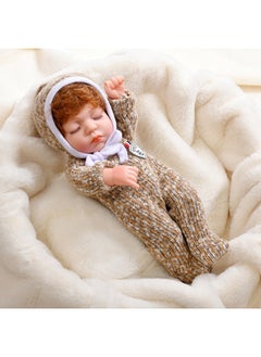 xozgdovg Reborn 30cm Realistic Closed-Eye Doll - Perfect Bath and Dress-Up Toy 
