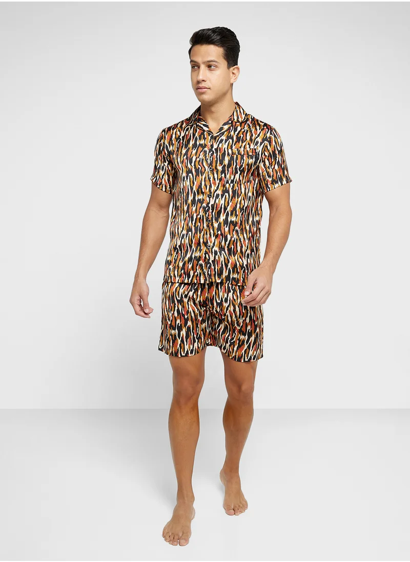 سفنتي فايف Nightwear T-Shirt & Shorts Sets